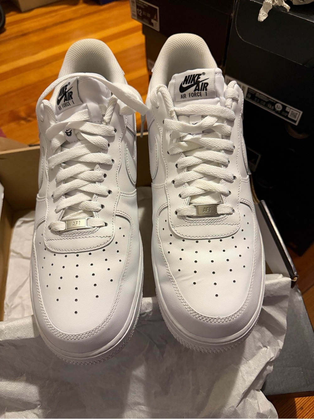Nike Men’s AIR FORCE 1 '07 FLYEASE White Size 12